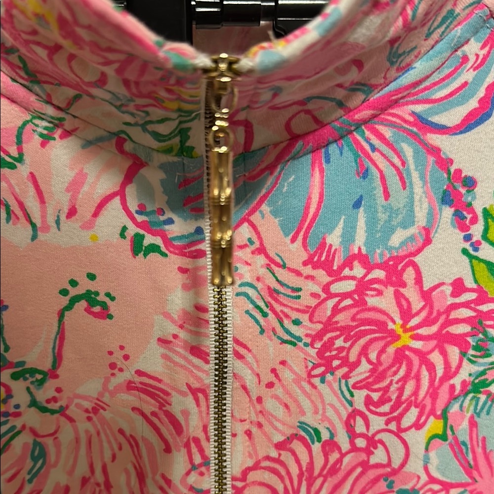 Floral 1/4 zip popover - Picture 3 of 4